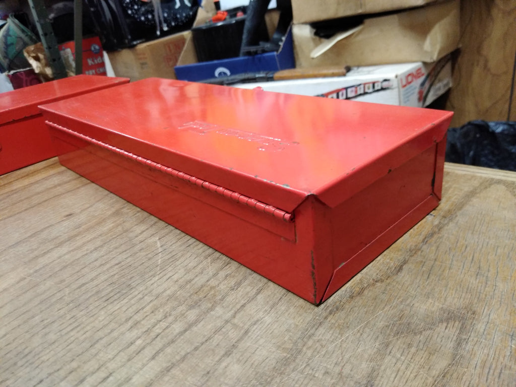 Vtg Snap On Tools Corp. KRA 104 Red Heavy Steel Tool Box 14