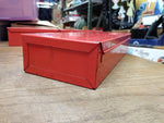 Vtg Snap On Tools Corp. KRA 104 Red Heavy Steel Tool Box 14" x 5 1/4" Nice! #1