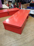 Vtg Snap On Tools Corp. KRA 104 Red Heavy Steel Tool Box 14" x 5 1/4" Nice! #2
