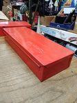Vtg Snap On Tools Corp. KRA 104 Red Heavy Steel Tool Box 14" x 5 1/4" Nice! #2