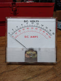 Vtg Hoyt DC Amp Panel Meter DC Volts Insert Display Ammeter Made In USA