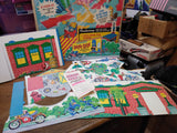 Vtg 1966 Crazy Cycle The Wacky Motorcycle Rally Set Transogram Co #3734 Orig Box