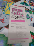 Vtg 1966 Crazy Cycle The Wacky Motorcycle Rally Set Transogram Co #3734 Orig Box