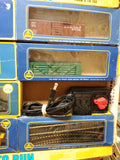 Vtg AHM HO Train Set Union Pacific Diesel Locomotive Cars Track Scenery+ Working