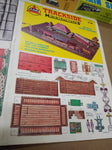 Vtg AHM HO Train Set Union Pacific Diesel Locomotive Cars Track Scenery+ Working