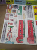 Vtg AHM HO Train Set Union Pacific Diesel Locomotive Cars Track Scenery+ Working