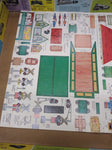 Vtg AHM HO Train Set Union Pacific Diesel Locomotive Cars Track Scenery+ Working