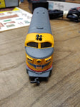 Vtg AHM HO Train Set Union Pacific Diesel Locomotive Cars Track Scenery+ Working