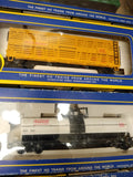 Vtg AHM HO Train Set Union Pacific Diesel Locomotive Cars Track Scenery+ Working
