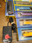 Vtg AHM HO Train Set Union Pacific Diesel Locomotive Cars Track Scenery+ Working