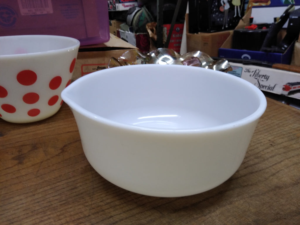 Milk Glass Mixing Bowl