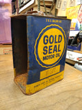 Vtg 2 Gallon Quaker State Oil Refining Co Gold Seal Motor Oil Can Oil City Pa.
