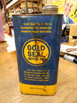 Vtg 2 Gallon Quaker State Oil Refining Co Gold Seal Motor Oil Can Oil City Pa.