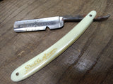 Vtg 2 Piece Straight Razor Parts and Repair Lot Burnell Crown Double Arrow