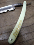 Vtg 2 Piece Straight Razor Parts and Repair Lot Burnell Crown Double Arrow