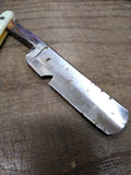 Vtg 2 Piece Straight Razor Parts and Repair Lot Burnell Crown Double Arrow