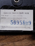 Vtg Juliette Super Micro 9 Transistor Pocket Radio Model 713 Japan Original Case