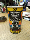 Vtg Bombardier Snowmobile 50/1 SAE 40 Lubricant Tin Oil Can 12oz Full USA