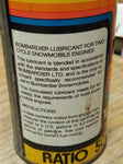 Vtg Bombardier Snowmobile 50/1 SAE 40 Lubricant Tin Oil Can 12oz Full USA