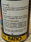Vtg Bombardier Snowmobile 50/1 SAE 40 Lubricant Tin Oil Can 12oz Full USA
