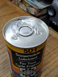 Vtg Bombardier Snowmobile 50/1 SAE 40 Lubricant Tin Oil Can 12oz Full USA