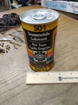Vtg Bombardier Snowmobile 50/1 SAE 40 Lubricant Tin Oil Can 12oz Full USA