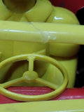 Vtg Marx Wind Up Red Dump Truck with Moving Driver and Dump Bed Made in The USA