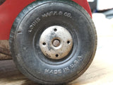 Vtg Marx Wind Up Red Dump Truck with Moving Driver and Dump Bed Made in The USA