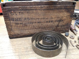 Vtg 1895 Antique Lyman, Ashcroft B&O RR Telegraph Key Sounder Parts Dovetail Box