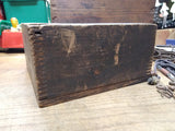 Vtg 1895 Antique Lyman, Ashcroft B&O RR Telegraph Key Sounder Parts Dovetail Box
