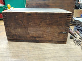 Vtg 1895 Antique Lyman, Ashcroft B&O RR Telegraph Key Sounder Parts Dovetail Box