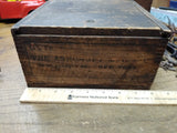 Vtg 1895 Antique Lyman, Ashcroft B&O RR Telegraph Key Sounder Parts Dovetail Box