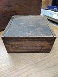 Vtg 1895 Antique Lyman, Ashcroft B&O RR Telegraph Key Sounder Parts Dovetail Box