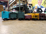 Vtg MEHANO Bachman HO Gauge 11 Pc Freight Box Hopper Cattle Tank Car Caboose Lot