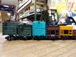 Vtg MEHANO Bachman HO Gauge 11 Pc Freight Box Hopper Cattle Tank Car Caboose Lot