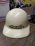 Vtg Dravo Corporation Superglas Fibre Metal Products White Hard Hat Bump Cap #2