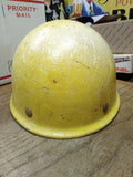 Vtg PRR Pennsylvania Rail Road Superglas Fibre Metal Products Yellow Hard Hat