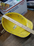 Vtg PRR Pennsylvania Rail Road Superglas Fibre Metal Products Yellow Hard Hat