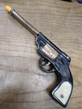 Vtg Rare Western King Double Barrel Cowboy 6 Shooter Pop Gun Pistol Works Good!