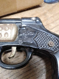Vtg Rare Western King Double Barrel Cowboy 6 Shooter Pop Gun Pistol Works Good!