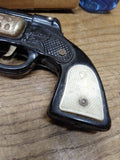 Vtg Rare Western King Double Barrel Cowboy 6 Shooter Pop Gun Pistol Works Good!