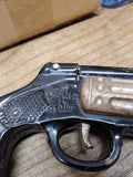Vtg Rare Western King Double Barrel Cowboy 6 Shooter Pop Gun Pistol Works Good!
