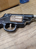 Vtg Rare Western King Double Barrel Cowboy 6 Shooter Pop Gun Pistol Works Good!