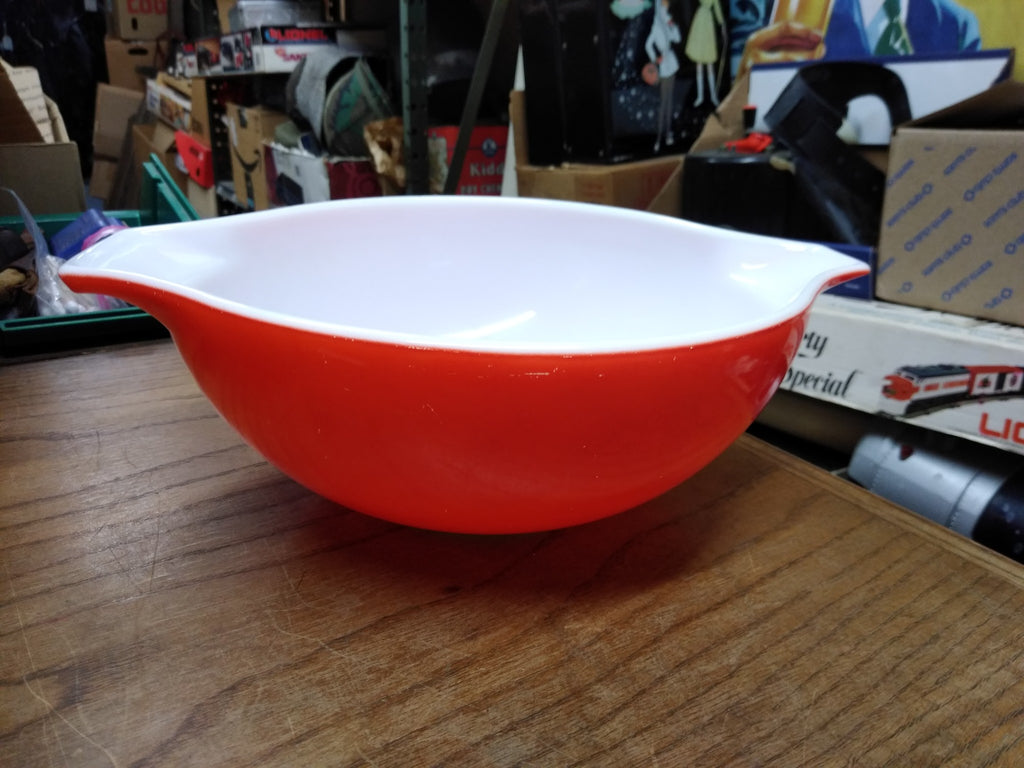 Outlet Pyrex 1974 Flameglo mixing bowl set