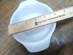 Vtg 6 Pc Lot Anchor Hocking Fire King Milk Glass Blue Cornflower 9" 3x1Qt 2x12Oz
