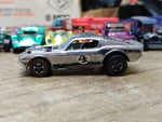 Vtg Hot Wheels REDLINE 1969 Silver Mustang Boss Hoss Mattel Inc. Hong Kong Nice!