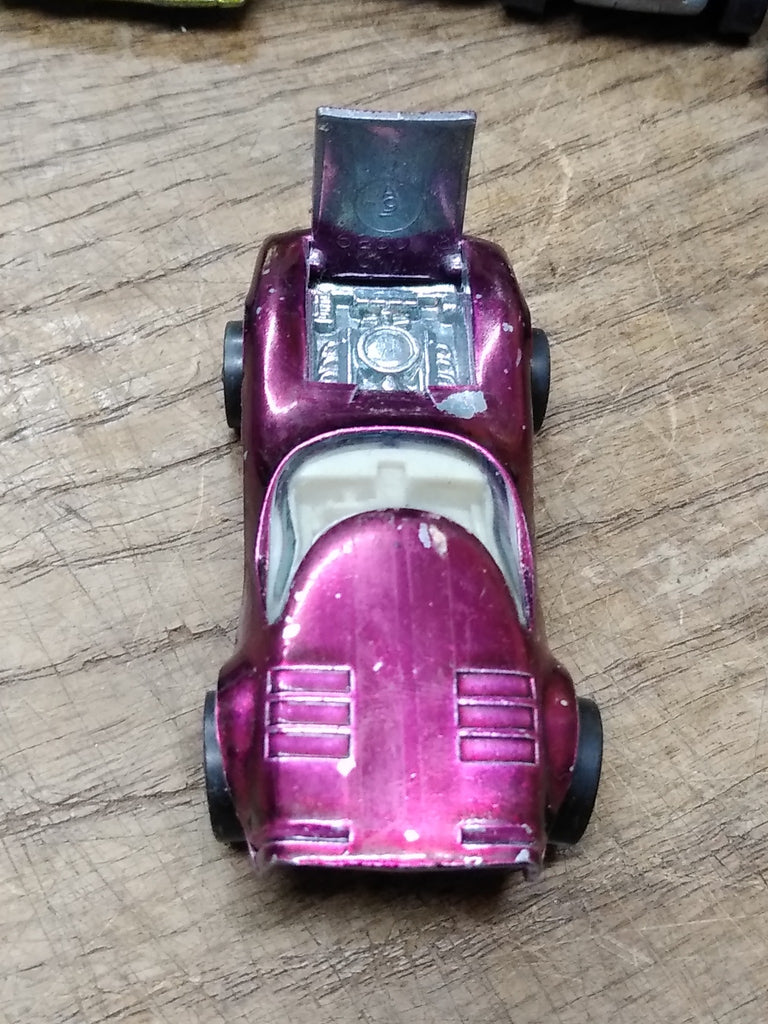 Vtg Hot Wheels REDLINE 1968 Purple Torero Mattel Inc. USA