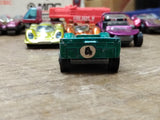 Vtg Hot Wheels REDLINE 1968 Green McLaren M6A Mattel USA With Button
