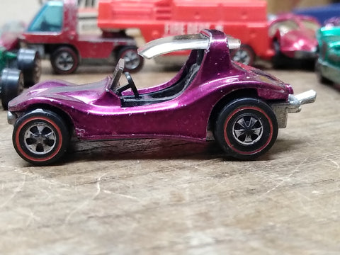 Vtg Hot Wheels REDLINE 1969 Purple Magenta Sand Crab Mattel USA Nice Shape!