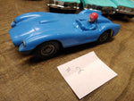 Vtg Lionel 1/32 Scale Ferrari Testa Rosa Blue Slot Car with Driver Nice! #2